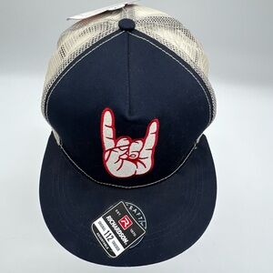 Spacecraft Collective Trucker Navy Blue White Mesh "Rock On" Snapback